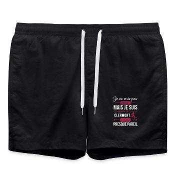 Je Ne Suis Pas Parfait Mais Je Suis Supporter D... - Short de bain - noir - Devant - AI Model Male 185 light (185cm)