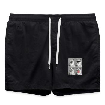 Cats Sacred Birman Cat - Swim Trunks - black - Front - AI Model Male 185 light (185cm)