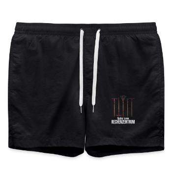 Gärtner Humor Garten Leiter Vom Rechenzentrum - Badeshorts - Schwarz - Vorne - AI Model Male 185 light (185cm)