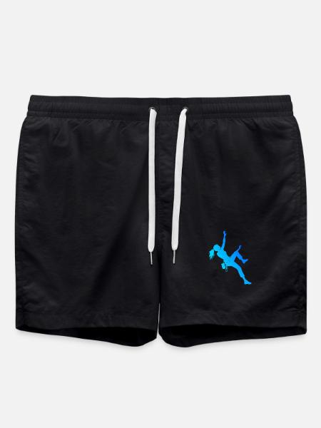 Die Bergsportlerinnen und Climbing passen zusammen - Badeshorts - Schwarz