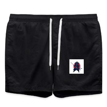 Samurai: The Warriors of Ancient Japan - Swim Trunks - black - Front - AI Model Male 185 light (185cm)