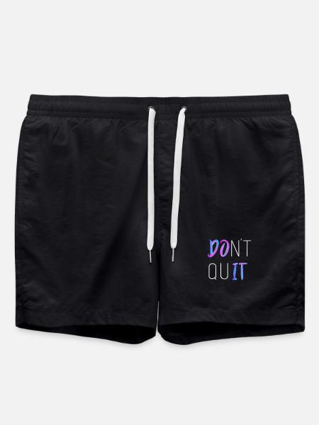 Don't Quit - Badeshorts - Schwarz