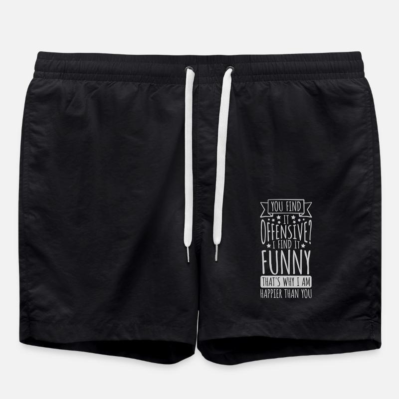 Vous trouvez cela offensant - Short de bain - noir