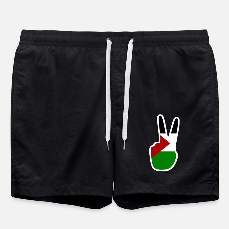 Free palestine - Short de bain - noir