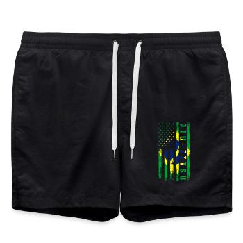 Jiu-Jitsu - Badeshorts - Schwarz - Vorne - AI Model Male 185 light (185cm)