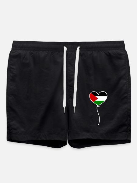 Free palestine - Swim Trunks - black
