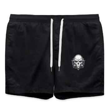 Totenkopf - Badeshorts - Schwarz - Vorne - AI Model Male 185 light (185cm)
