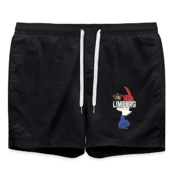 Limbourg Pays-Bas Carte rétro Hollande - Short de bain - noir - Devant - AI Model Male 185 light (185cm)