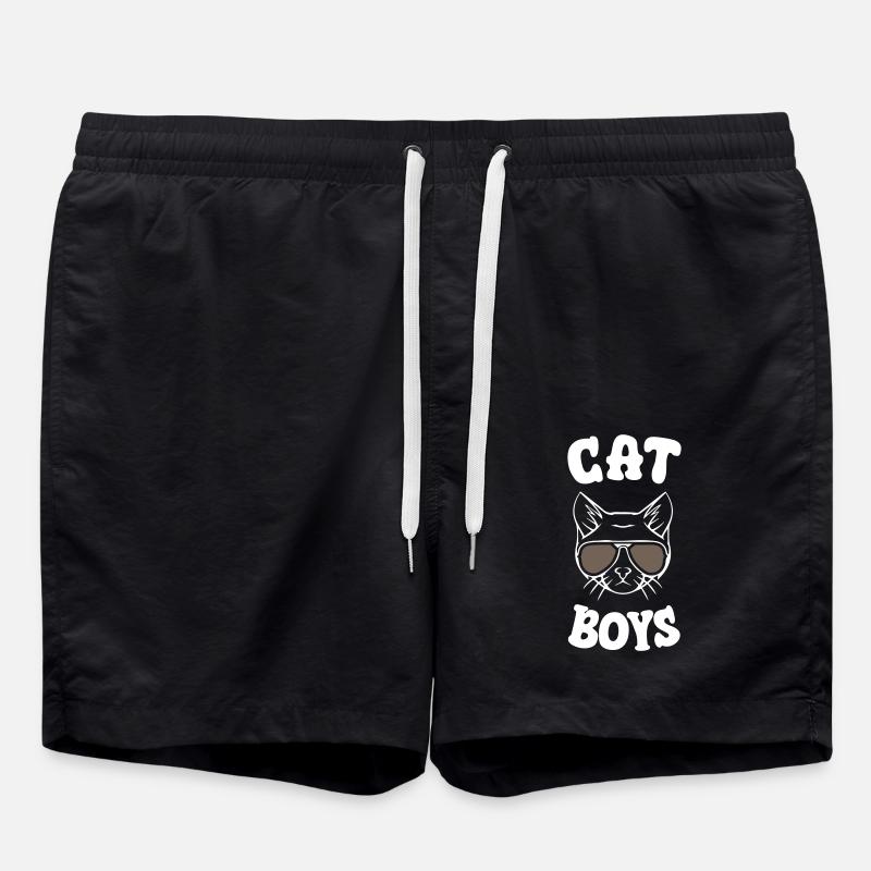 Cat Boys - Badeshorts - Schwarz