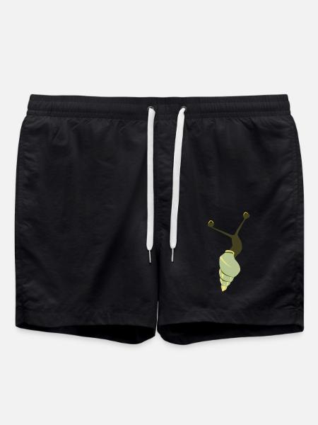 Escargot vert - Short de bain - noir