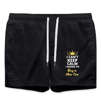 Impossible de rester calme, je vais acheter une - Short de bain - noir - Devant - AI Model Male 185 light (185cm)
