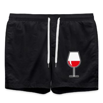 XRot Und Gut (Bauchig / 3) - Badeshorts - Schwarz - Vorne - AI Model Male 185 light (185cm)