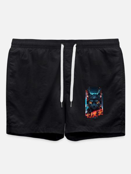 Cyber-Chat Stadtstadt Neon - Badeshorts - Schwarz