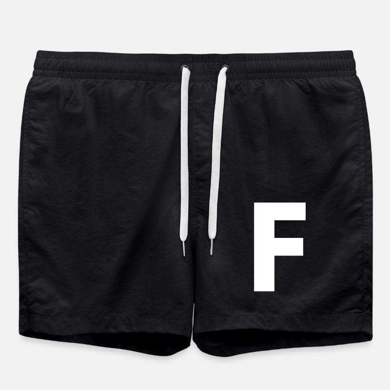 F - Badeshorts - Schwarz