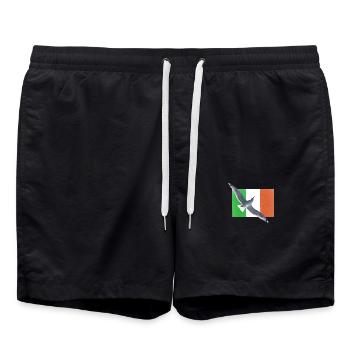Irlande Irlande Mouette - Short de bain - noir - Devant - AI Model Male 185 light (185cm)