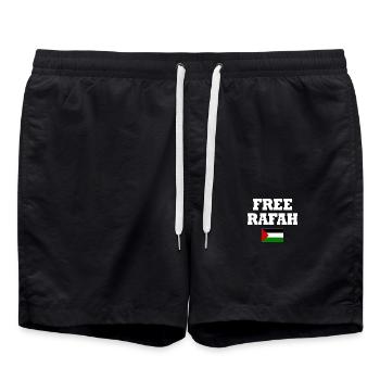 Free rafah - Badeshorts - Schwarz - Vorne - AI Model Male 185 light (185cm)