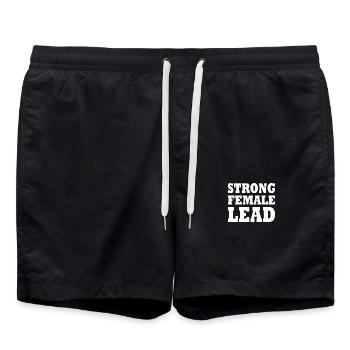 Strong female lead - Short de bain - noir - Devant - AI Model Male 185 light (185cm)