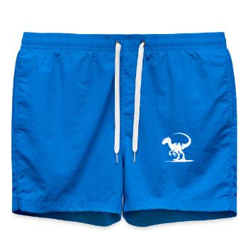 Gefährlicher Dino Velociraptor Dinosaurier - Badeshorts - Cobalt blue - Vorne