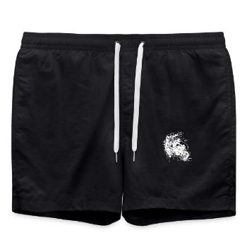 Off-Road Wave Motorcycle Sport Motorcycle Splash Style - Swim Trunks - black - Front - AI Model Male 185 light (185cm)