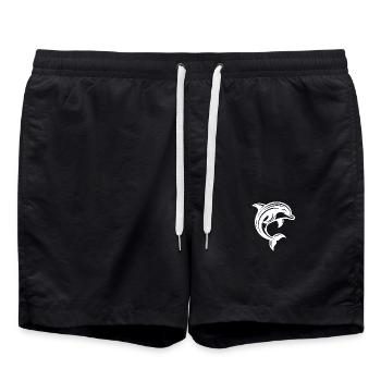Mignon Petit Mignon Tatouage Dauphin - Short de bain - noir - Devant - AI Model Male 185 light (185cm)