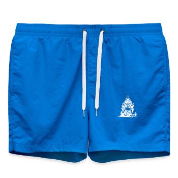 Cooles Dragster Auto mit flammendem Motor - Badeshorts - Cobalt blue - Vorne