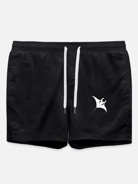 Elégante raie manta géante en vol sous-marin - Short de bain - noir