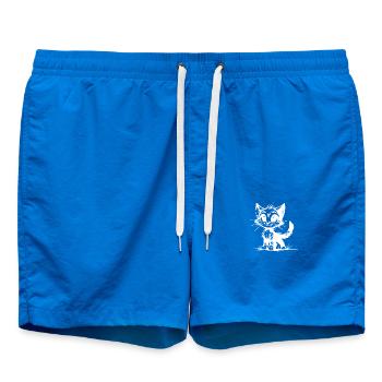 Dessins au crayon de bébé chats - Short de bain - cobalt blue - Devant