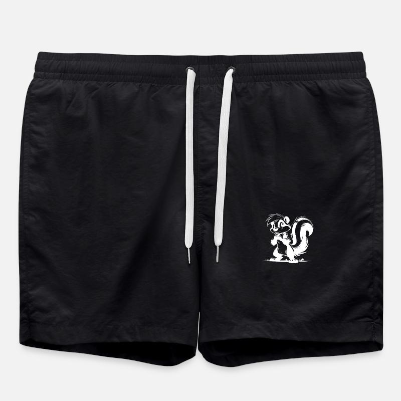 Skunk Enfants Bébé Dessin - Short de bain - noir