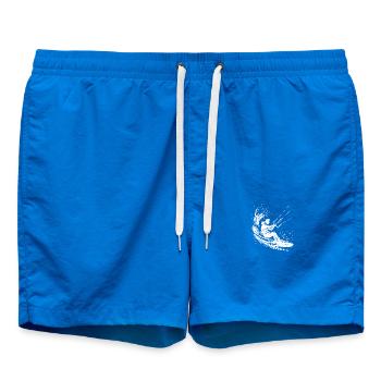 Kite Surfer Splash Water Splash without Kite - Swim Trunks - cobalt blue - Front