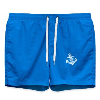 Ancre astucieuse dans un style de tatouage élégant - Short de bain - cobalt blue - Devant