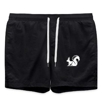 Mignon mignon écureuil Dessin - Short de bain - noir - Devant - AI Model Male 185 light (185cm)