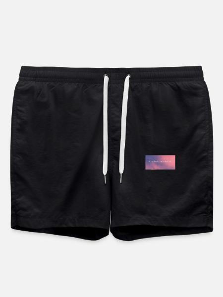 & she finally chose herself - Badeshorts - Schwarz