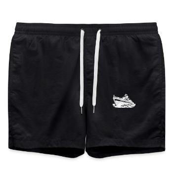 Sleek Ocean-going Ship Cutter Tugboat - Swim Trunks - black - Front - AI Model Male 185 light (185cm)