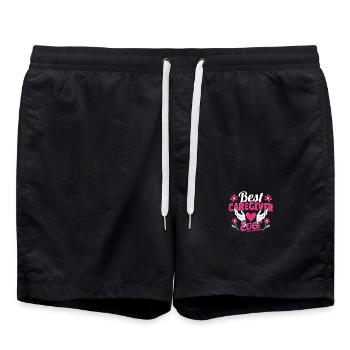 Personal assistant for caregivers - Swim Trunks - black - Front - AI Model Male 185 light (185cm)