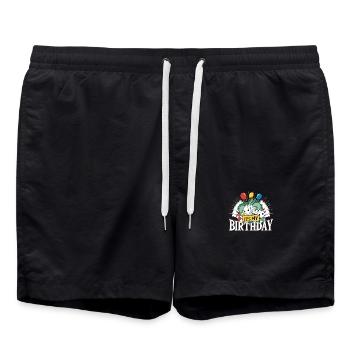 Salon de jeux Jackpot Casino Mon anniversaire Casino - Short de bain - noir - Devant - AI Model Male 185 light (185cm)