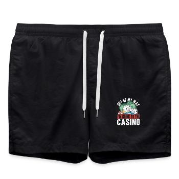Out of My Way aller au casino Gambler Gift - Short de bain - noir - Devant - AI Model Male 185 light (185cm)