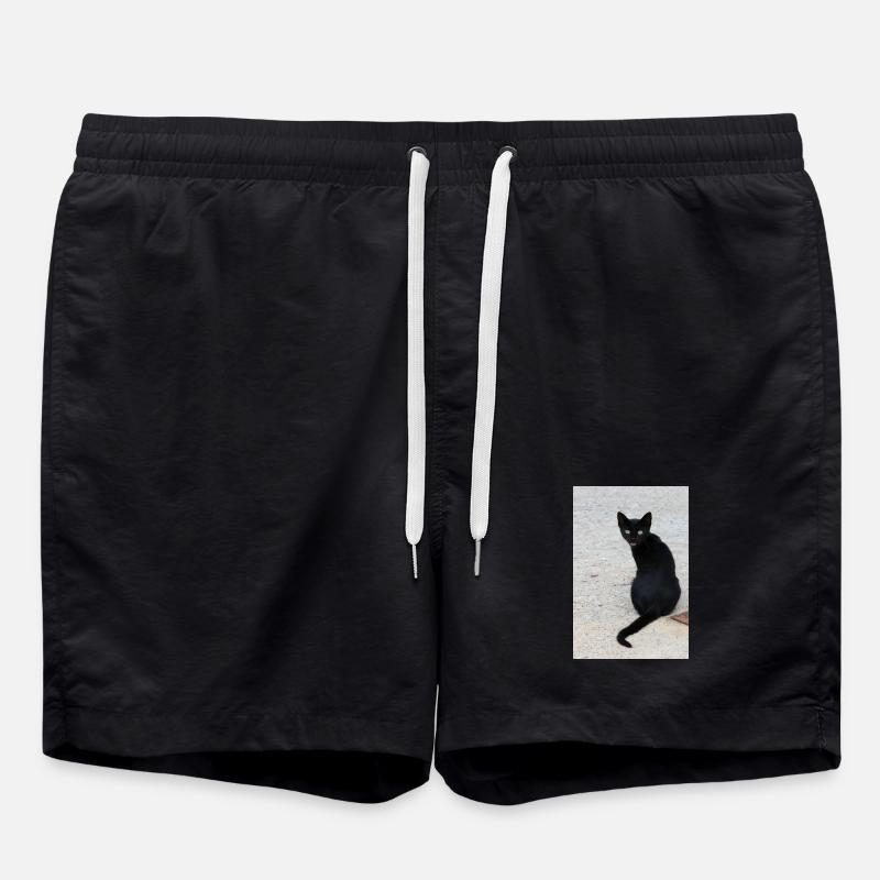 Cat black - Swim Trunks - black