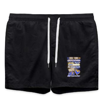 ICH BIN GAME OVER - jetzt hält SIE den Controller - Badeshorts - Schwarz - Vorne - AI Model Male 185 light (185cm)