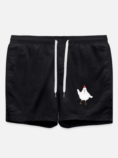 Poulet poules - Short de bain - noir