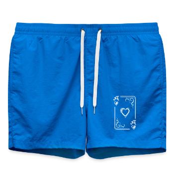 Icône d’illustration du symbole Ace Heart de carte à jouer - Short de bain - cobalt blue - Devant