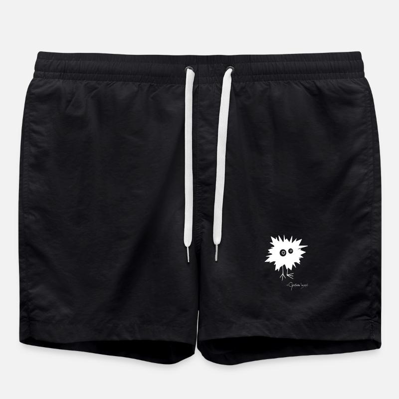 Woolly Beastie flashed - Bestiolus Fulguratus - Swim Trunks - black