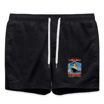 TITANIC NY Kreation Louis RUNEMBERG © Adagp - Badeshorts - Schwarz - Vorne - AI Model Male 185 light (185cm)