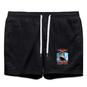 TITANIC SPIRIT Kreation Louis RUNEMBERG © Adagp - Badeshorts - Schwarz - Vorne - AI Model Male 185 light (185cm)