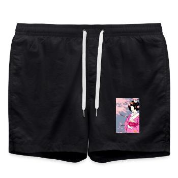 Geisha 3 - Short de bain - noir - Devant - AI Model Male 185 light (185cm)