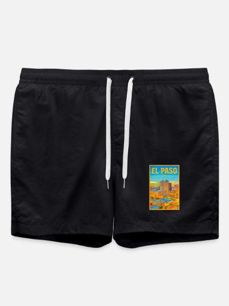 El Paso Skyline Retro - Swim Trunks - black