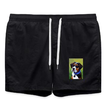 Photo de chien - Short de bain - noir - Devant - AI Model Male 185 light (185cm)