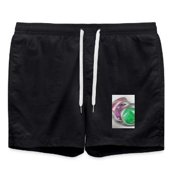 Pierres précieuses - Short de bain - noir - Devant - AI Model Male 185 light (185cm)