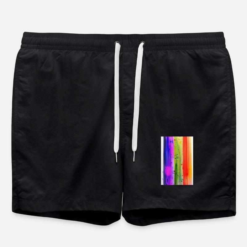Splashes of paint - Swim Trunks - black