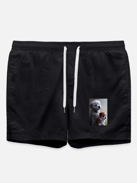 Baby Hund - Badeshorts - Schwarz