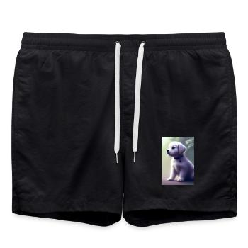 Bébé chien - Short de bain - noir - Devant - AI Model Male 185 light (185cm)